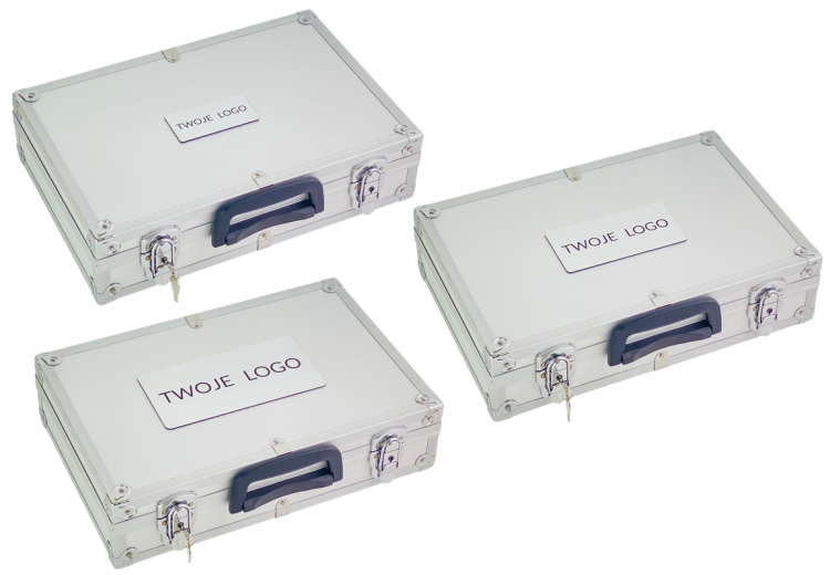 wszystkie wielkości plakietek z logo (poglądowe)