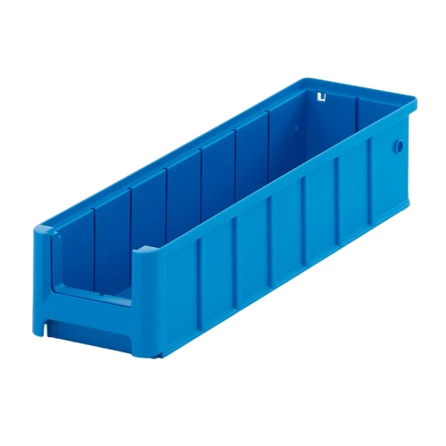 Niebieski pojemnik magazynowy 400x117x90 mm - 1.webp