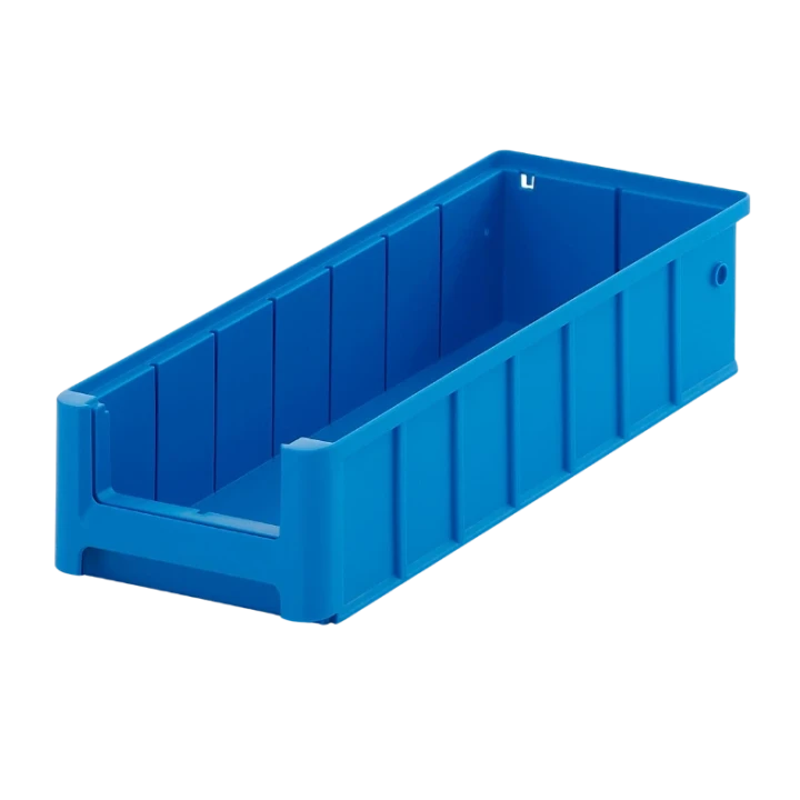 Niebieski pojemnik magazynowy 400x156x90 mm - 1.webp