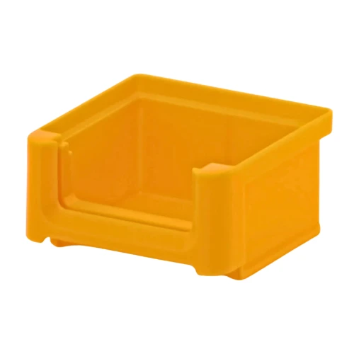 Żółty pojemnik magazynowy 102x85x50 mm - 1.webp