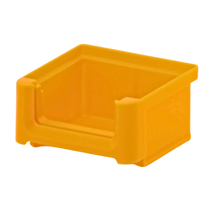 Żółty pojemnik magazynowy 102x85x50 mm - 1.webp