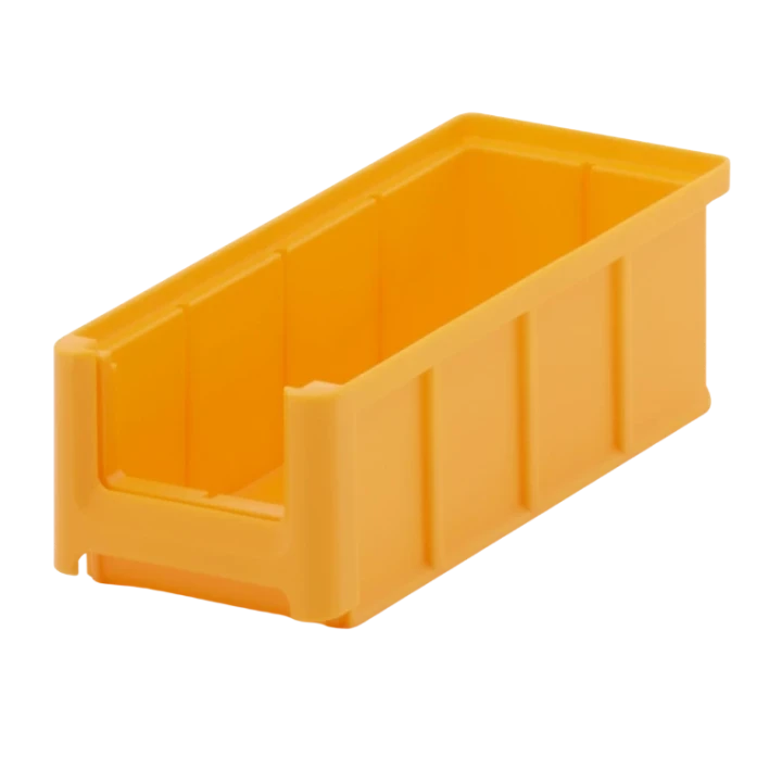 Żółty pojemnik magazynowy 220x102x75 mm - 1.webp