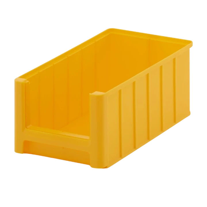 Żółty pojemnik magazynowy 350x210x150 mm - 1.webp