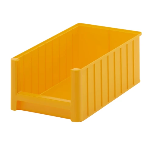 Żółty pojemnik magazynowy 500x310x200 mm - 1.webp