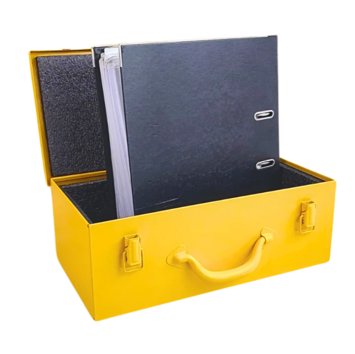 Metalowa skrzynka narzędziowa z wypełnieniem piankowym 387x205x135 mm - 4