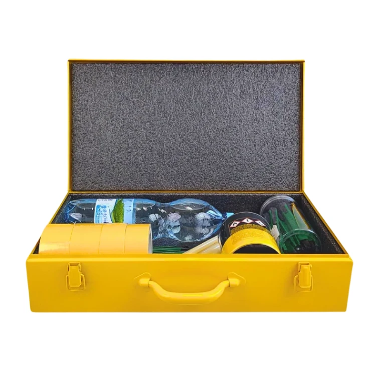 Skrzynka metalowa na narzędzia z wypełnieniem piankowym 510x290x120 mm - 4