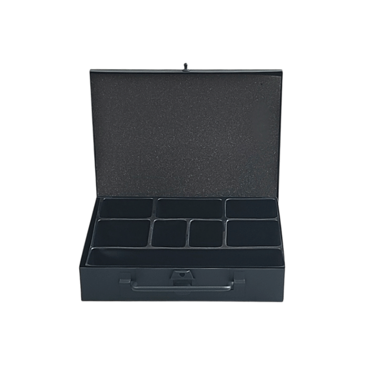 Kasetka metalowa z przegrodami 185x140x38 mm - 3