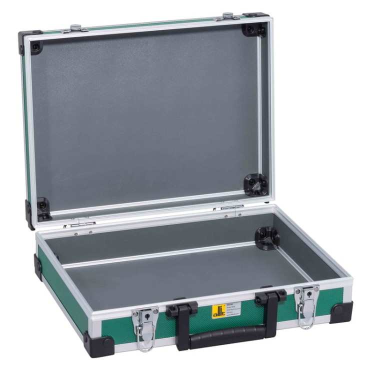 Walizka aluminiowa zielona Allit AluPlus Basic L 35 - 345x285x105 mm - 1