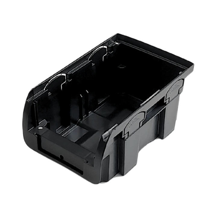 Czarny pojemnik magazynowy nr 2 - 160x102x75 mm - 1