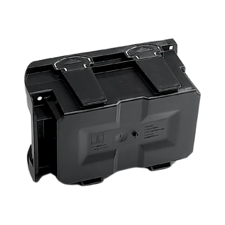 Czarny pojemnik magazynowy nr 2 - 160x102x75 mm - 5