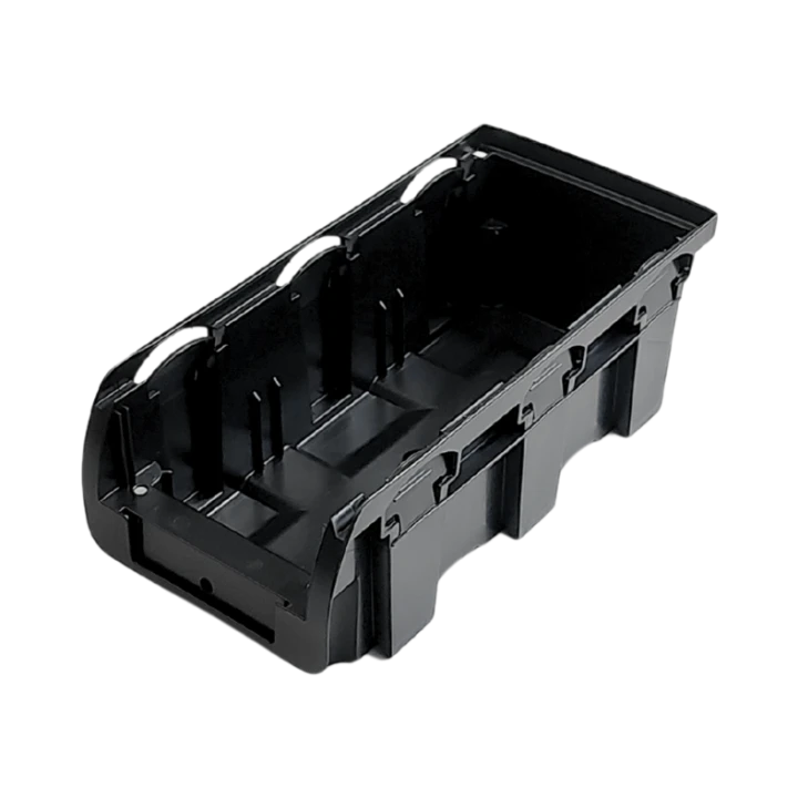 Czarny pojemnik magazynowy nr 2L - 215x102x75 mm - 2