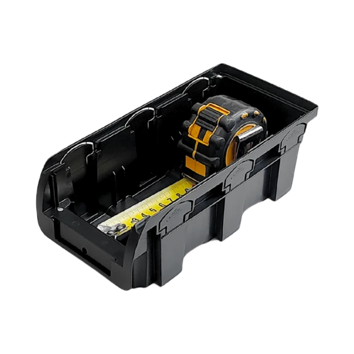 Czarny pojemnik magazynowy nr 2L - 215x102x75 mm - 3