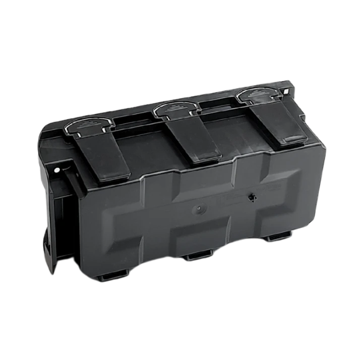 Czarny pojemnik magazynowy nr 2L - 215x102x75 mm - 5