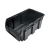 Czarny pojemnik magazynowy nr 4 - 345x210x150 mm - 1