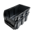 Czarny pojemnik magazynowy nr 4 - 345x210x150 mm - 3
