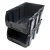 Czarny pojemnik magazynowy nr 4 - 345x210x150 mm - 4