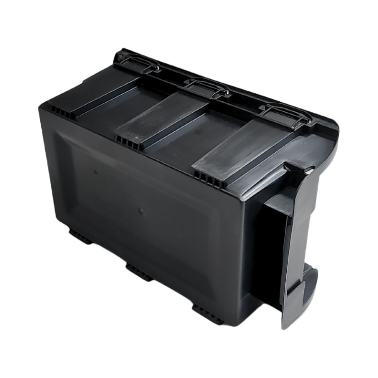 Czarny pojemnik magazynowy nr 4 - 345x210x150 mm - 5