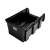Czarny pojemnik magazynowy nr 4 - 345x210x150 mm - 6