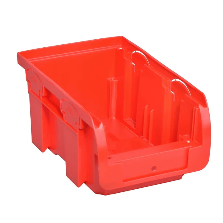 Czerwony pojemnik magazynowy Compact nr 2 - 160x102x75 mm - 1
