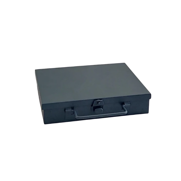 Mała kaseta walizka metalowa 185x140x38 mm - 2