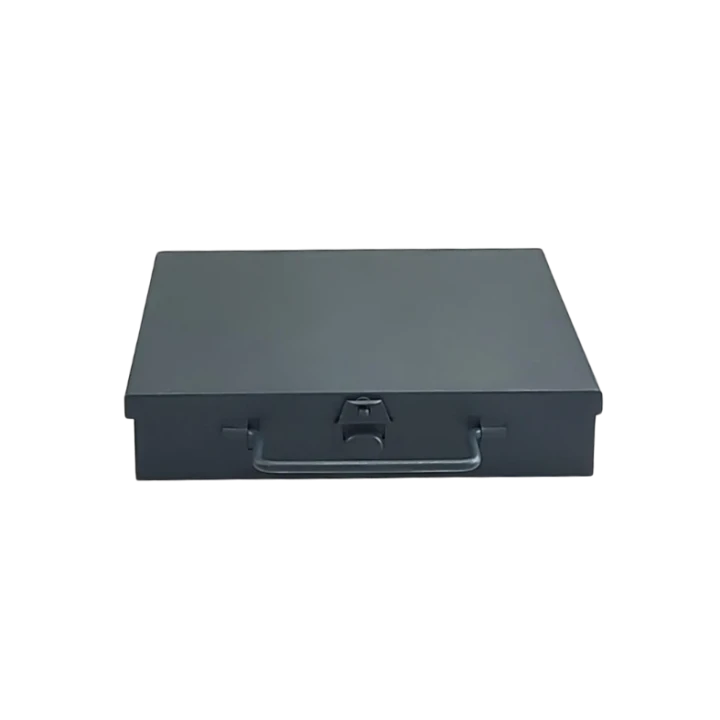 Mała kaseta walizka metalowa 185x140x38 mm - 3