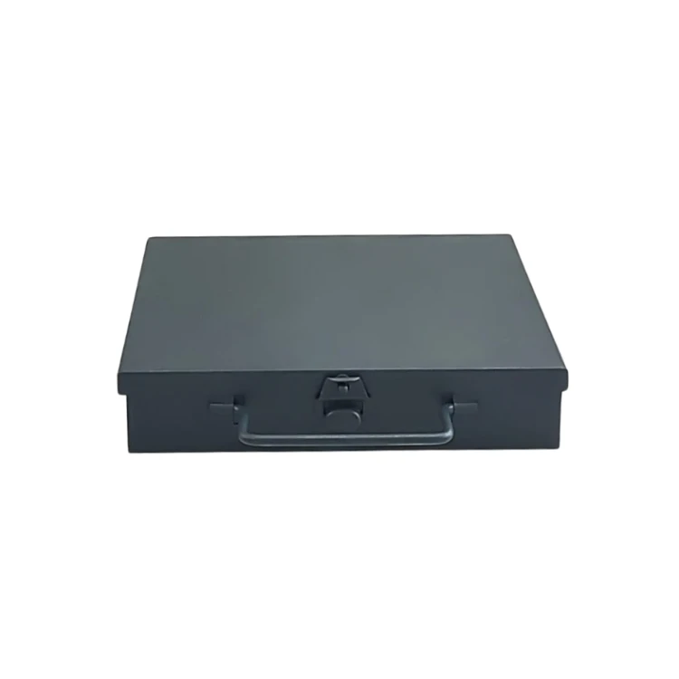 Mała kaseta walizka metalowa 185x140x38 mm - 3