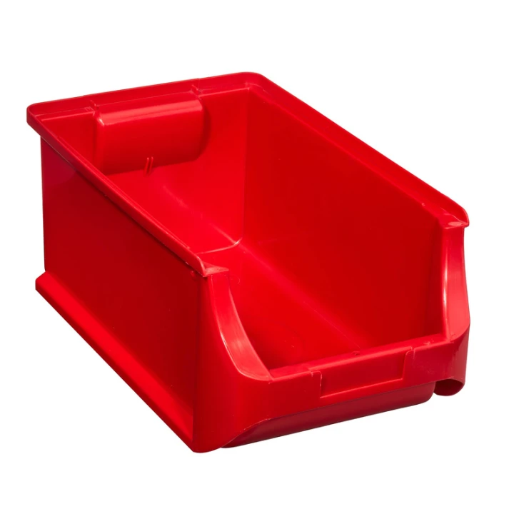 Pojemnik magazynowy czerwony nr 4 -  350x205x150 mm - 1