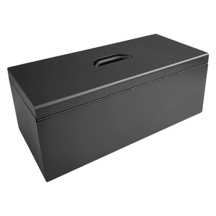 Czarna skrzynka metalowa narzędziowa 580x270x230 mm - 6