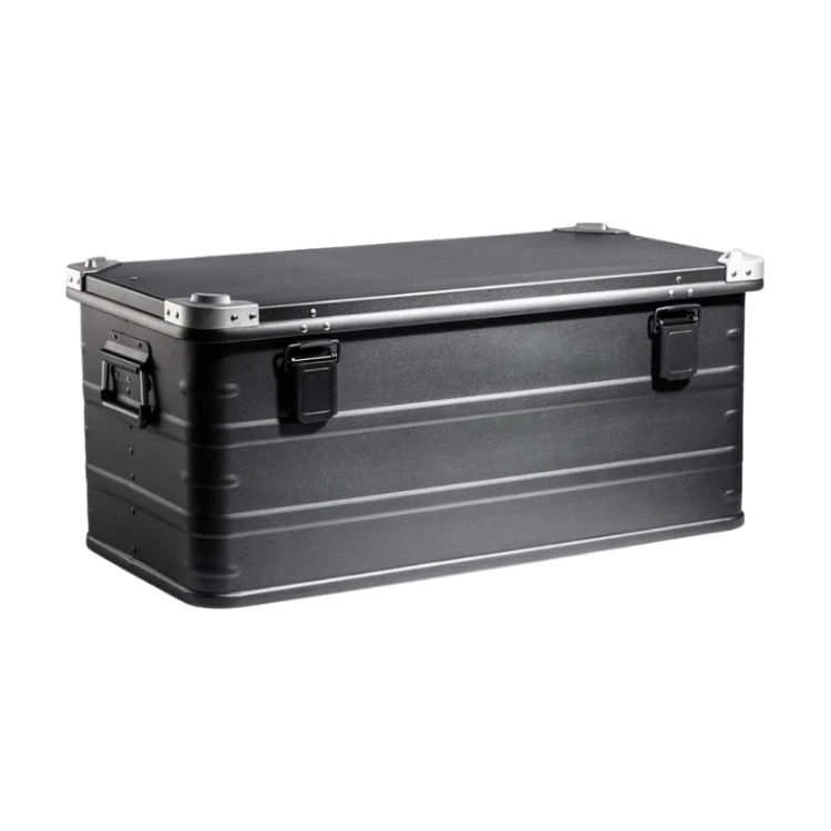 Skrzynia transportowa aluminiowa AluVault Black 081 - 780x383x333 mm - 1