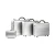 Pudełko aluminiowe srebrne CW-027 - 218x160x85 mm - 7