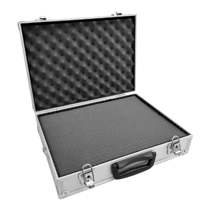 Średnia walizka aluminiowa z wypełnieniem piankowym - 1