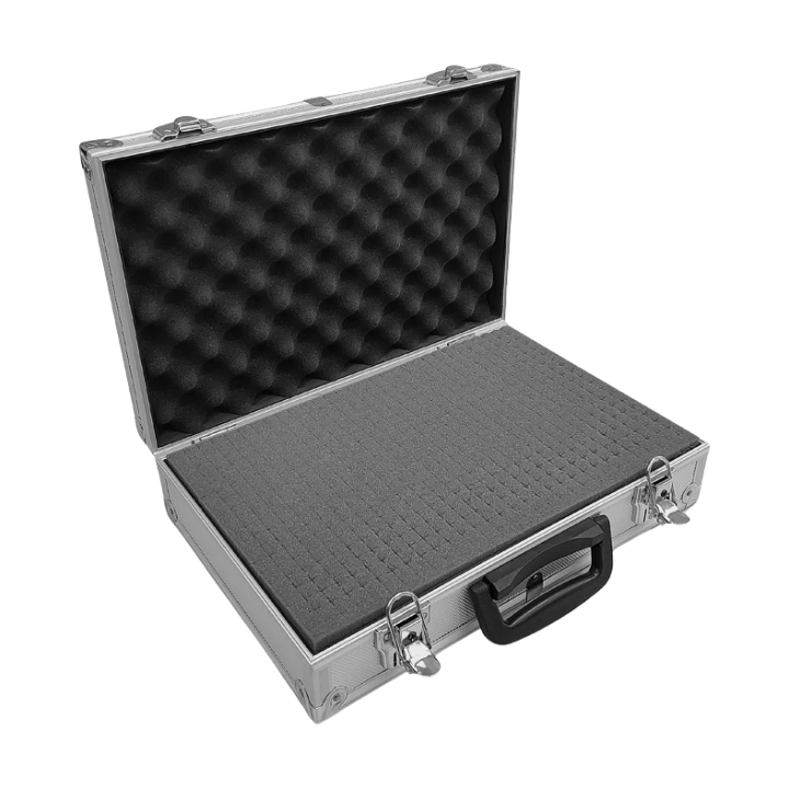 Mała walizka aluminiowa z wypełnieniem piankowym - 1