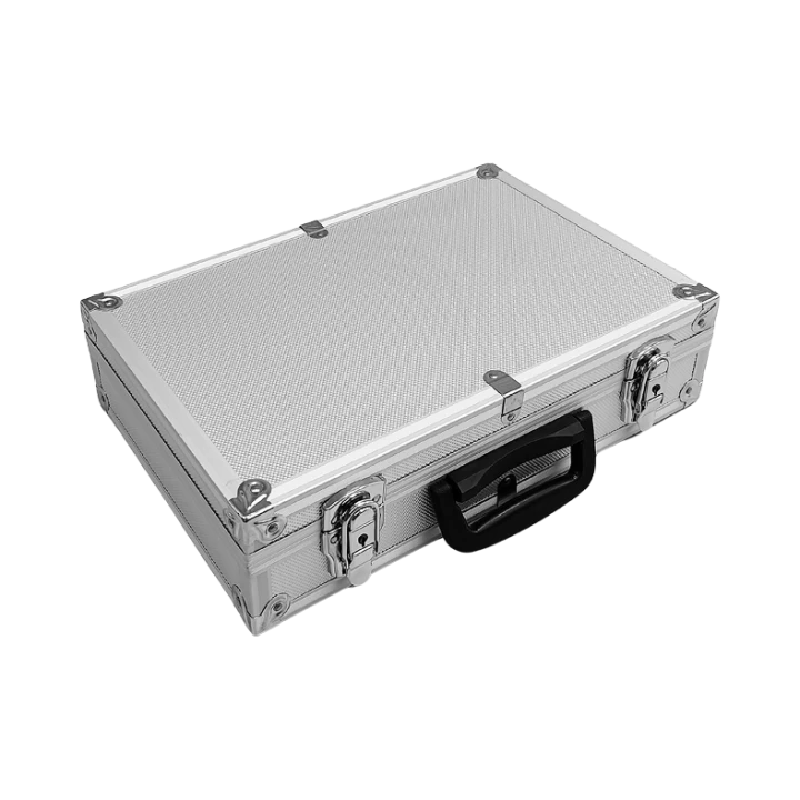 Mała walizka aluminiowa z wypełnieniem piankowym - 4