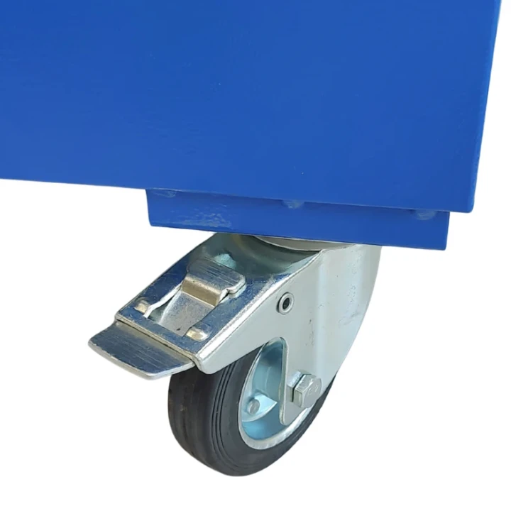 Metalowa skrzynia narzędziowa z kółkami - 910x530x430 mm - 3