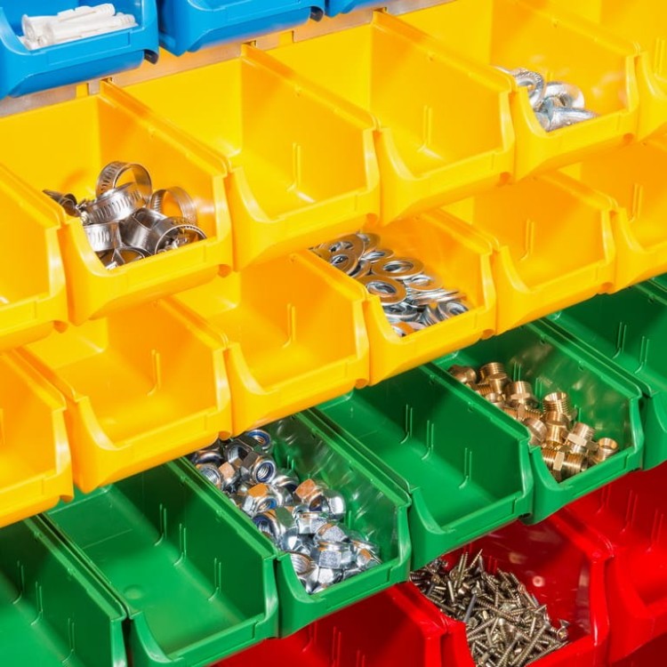 Pojemnik magazynowy niebieski nr 1 - 102x100x60 mm - 3