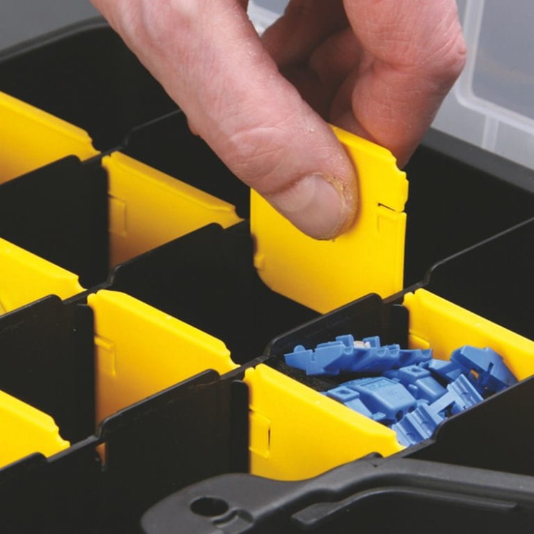 Organizer 36 regulowanych przegród - 465x375x70 mm - 2